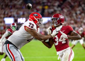 Alabama running back Jessie Washington III in Alabama's games against Georgia on Sept. 28, 2024. 